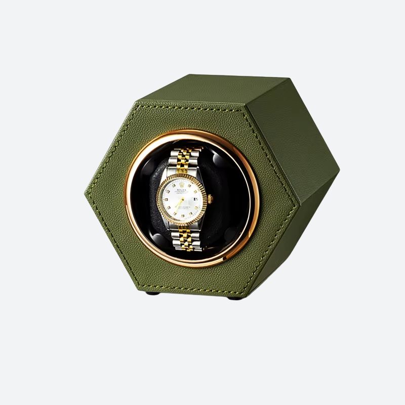 Automatic USB Leather Winder Hexagonal Image