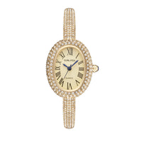 Vintage Women's Oval Watch Set with Stones
