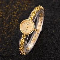 Vintage Women's Watch, Jewelry Bracelet, Small Round Dial