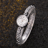 Vintage Women's Watch, Jewelry Bracelet, Small Round Dial