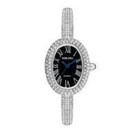 Vintage Women's Oval Watch Set with Stones