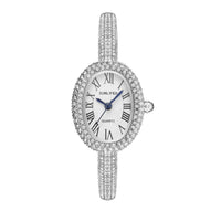 Vintage Women's Oval Watch Set with Stones