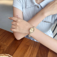 Vintage Women's Oval Watch Set with Stones