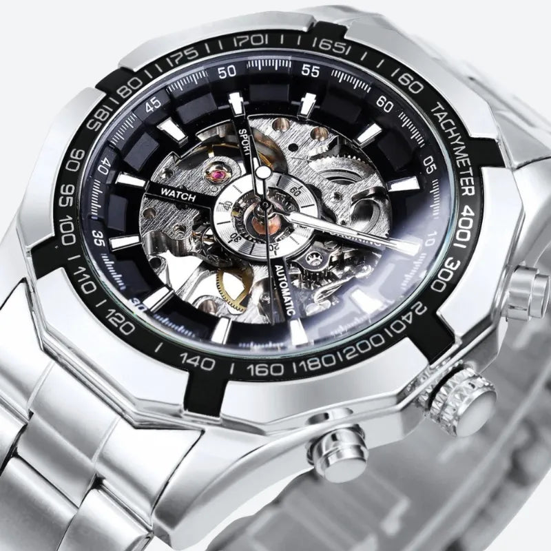 Automatic Skeleton Watch with Sporty Look