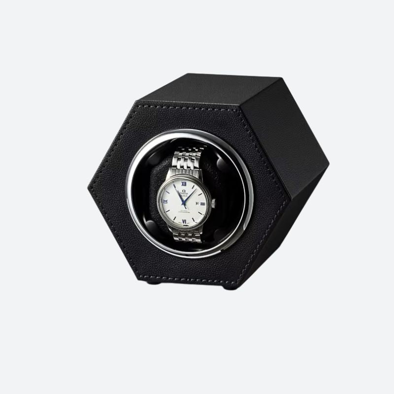 Automatic USB Leather Winder Hexagonal
