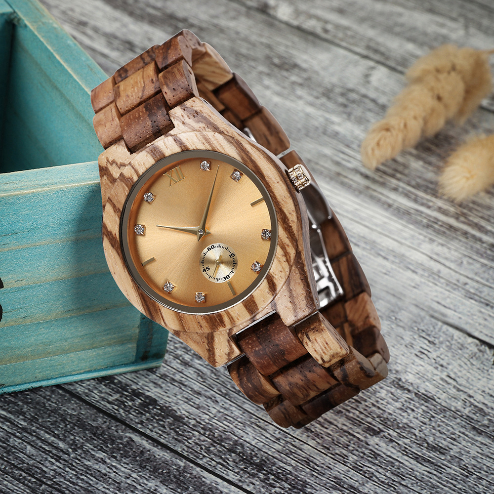 Natural Wood Women's Watch