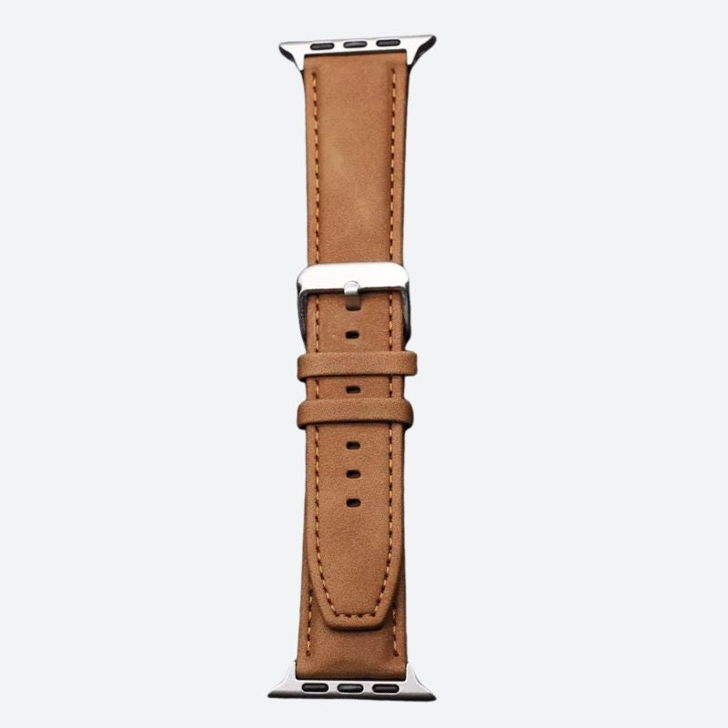 Leather and Silicone Watch Strap