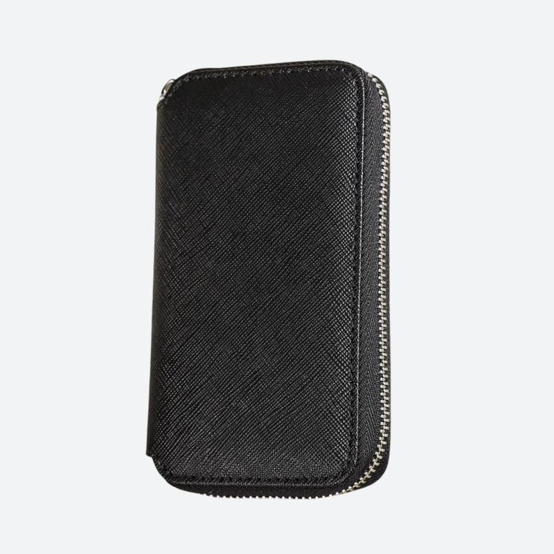 Leather Travel Watch Case with 2 Compartments