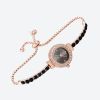 Luxury Quartz Watch for Women with Gemstone Bracelet - Precious Style