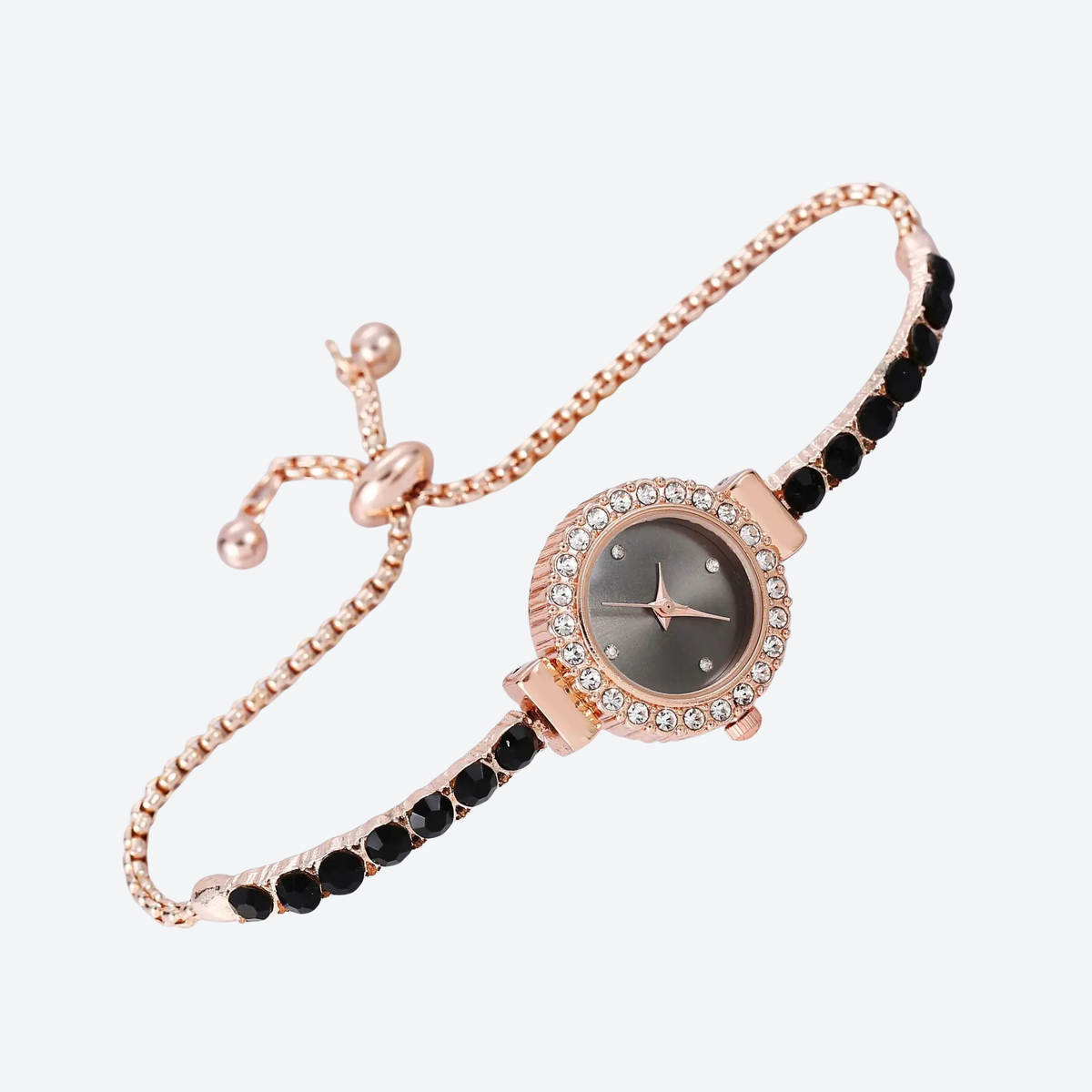 Luxury Quartz Watch for Women with Gemstone Bracelet - Precious Style