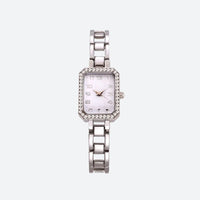 Luxury Square Women's Watch, Steel Bracelet