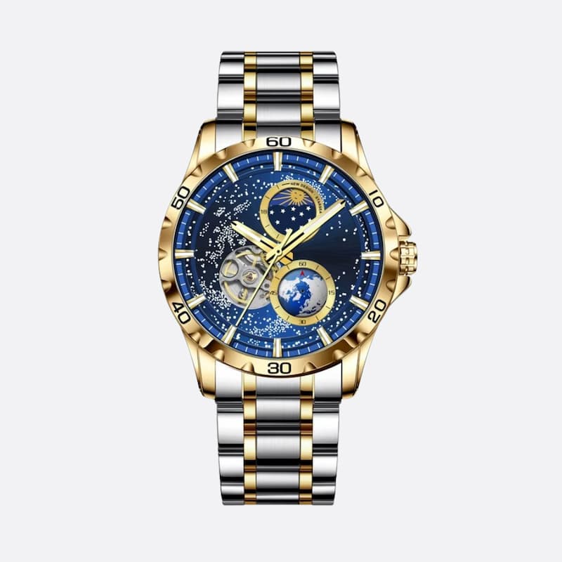 Men's Automatic Watch, Waterproof, Galaxy Design