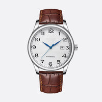 Men's Automatic Watch with Leather Strap