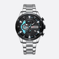 Men's Chronograph Watch, Multifunctional Sport Design