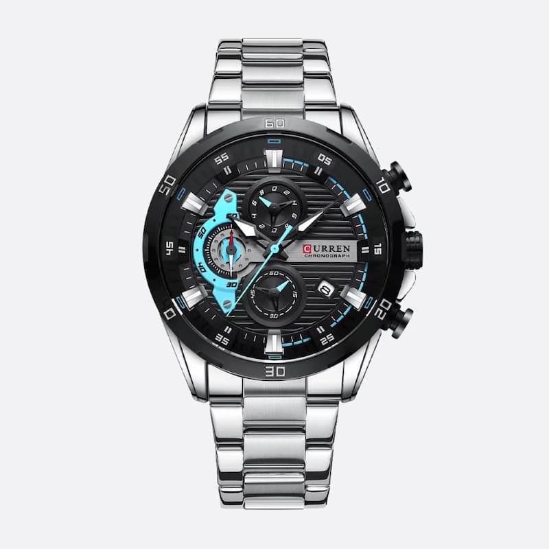 Men's Chronograph Watch, Multifunctional Sport Design