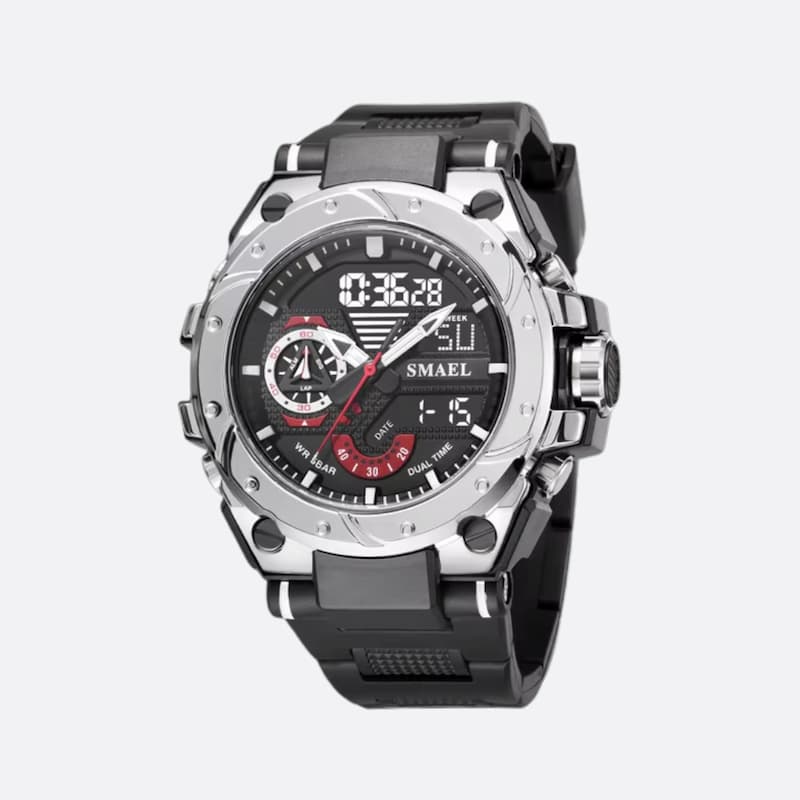Men's Dual Display Chronograph Sports Watch