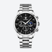 Men's Quartz Chronograph Watch, Stainless Steel Bracelet