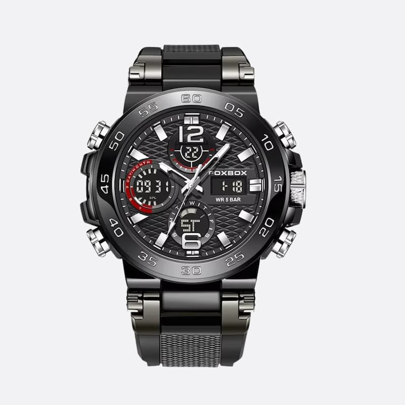 Men's Sport Quartz Luxury Watch 46mm