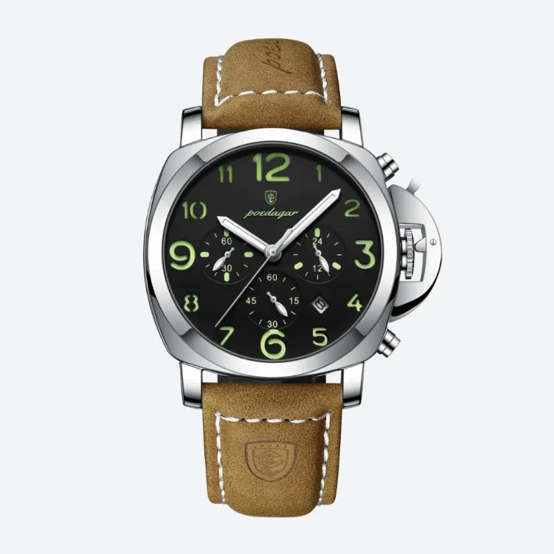 Men's Vintage Aviator Style Chronograph Watch