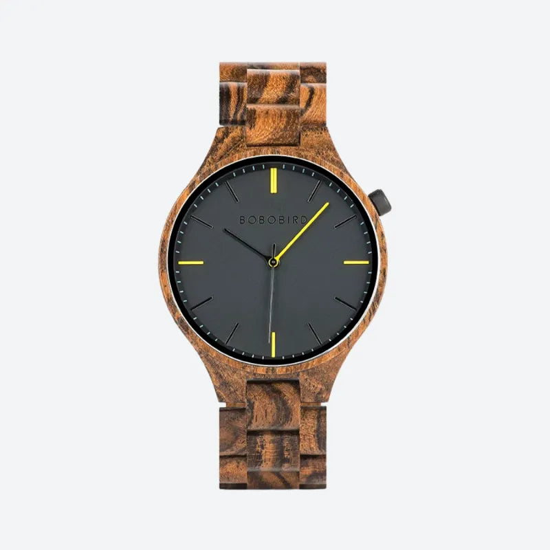 Men's Wooden Watch, Clean Design