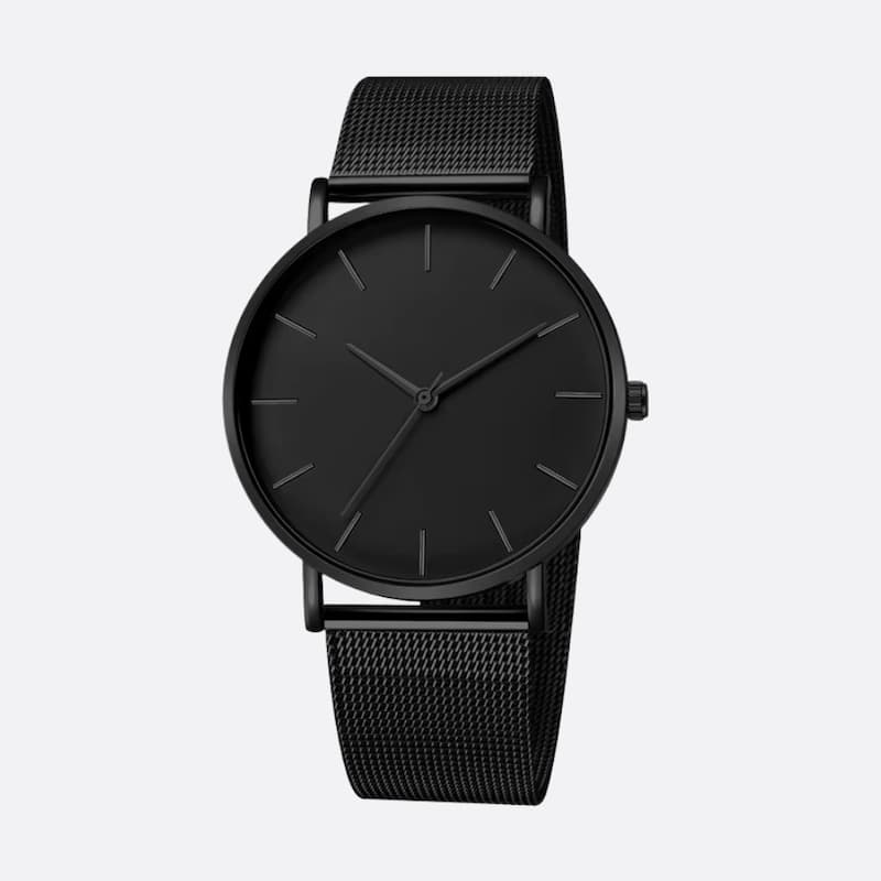 Minimalist Black Luxury Men's Watch