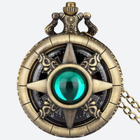 women's pocket watch quartz colored stone 2