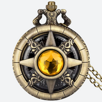 women's pocket watch quartz colored stone 4