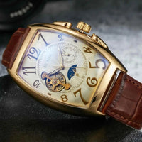 Women's Automatic Watch with Skeleton Dial & Moon Phase