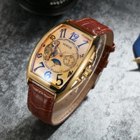 Women's Automatic Watch with Skeleton Dial & Moon Phase