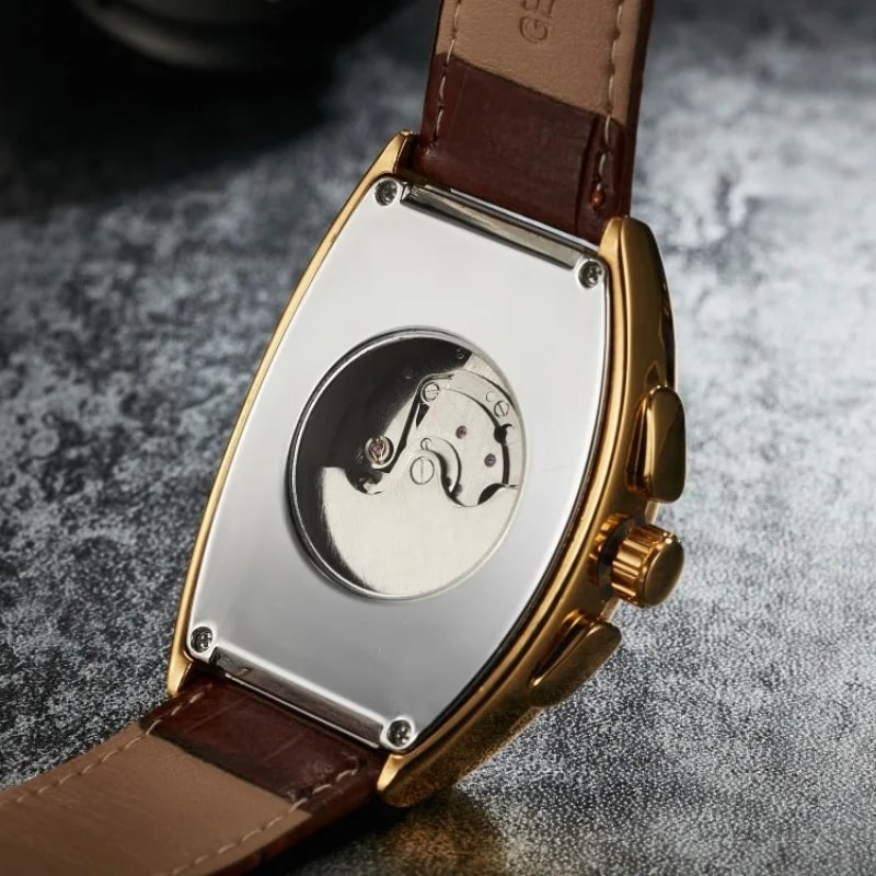 Women's Automatic Watch with Skeleton Dial & Moon Phase
