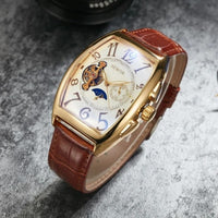 Women's Automatic Watch with Skeleton Dial & Moon Phase