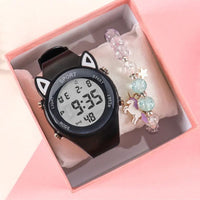Children's Digital Cat Watch with Unicorn Strap