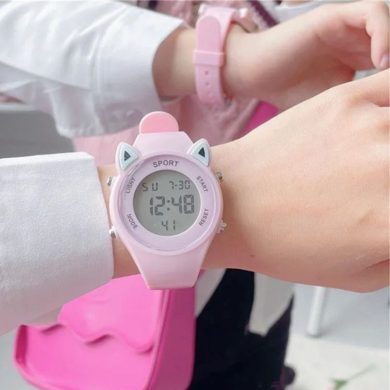 Children's Digital Cat Watch with Unicorn Strap