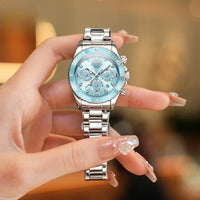Women's Chronograph Watch with Glacier Blue Dial