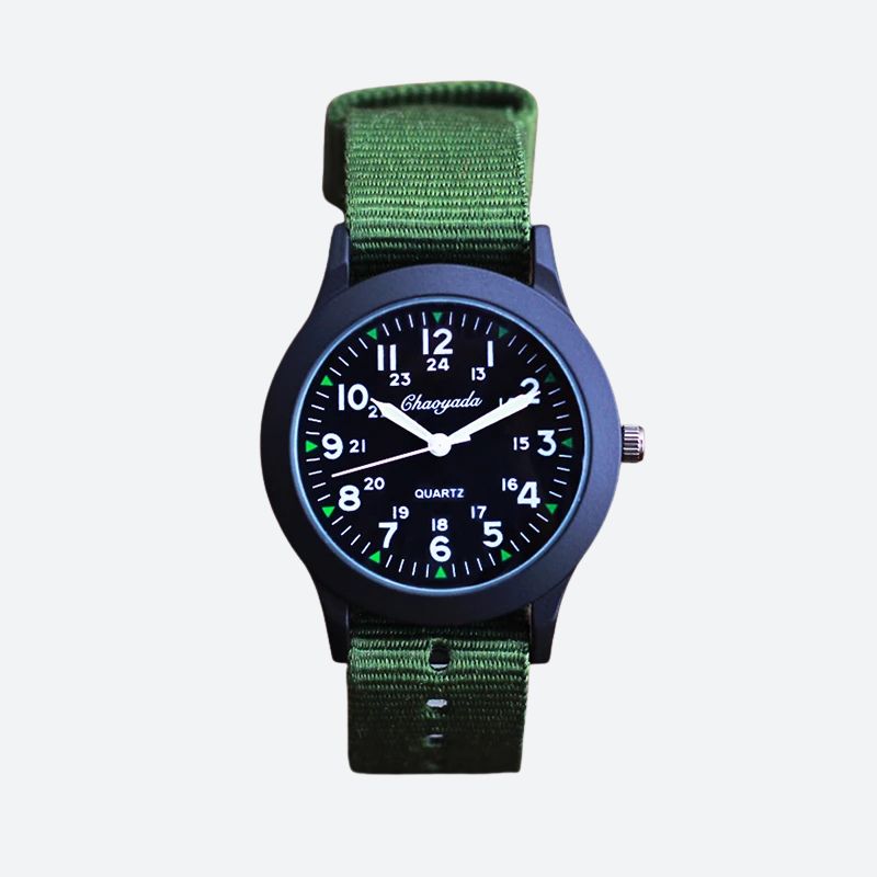 Boys' watch with nylon strap – Clear and practical dial