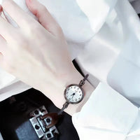Luxury Quartz Women's Watch, Twisted Band, Vintage Style Steel