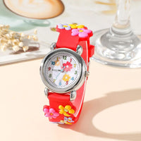Children's Educational Watch with Embossed Flowers