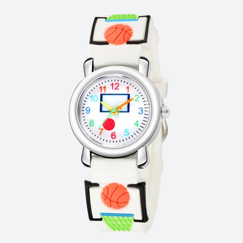 Children's educational watch with a basketball theme