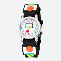 Children's educational watch with a basketball theme