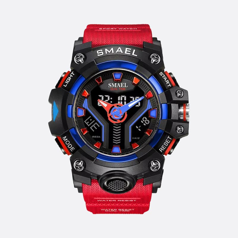 Multifunctional Sports Watch for Men, Quartz Analog and Digital