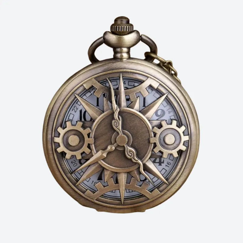 Steampunk Men's Gear Pocket Watch