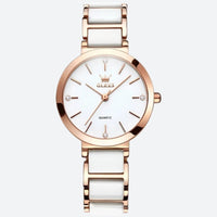 Vintage Round Watch for Women, Rose Gold
