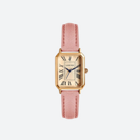 Vintage Women's Rectangular Leather Watch
