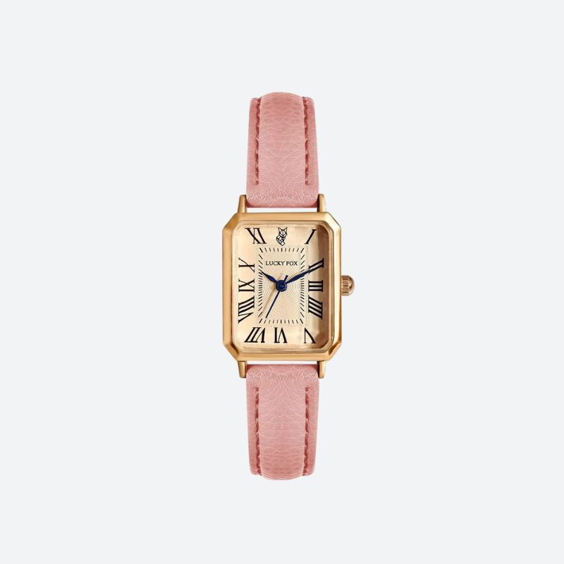 Vintage Women's Rectangular Leather Watch