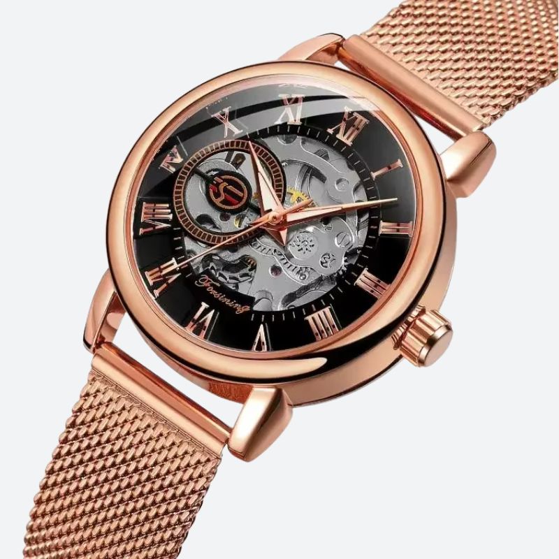 Women's Automatic Metal Skeleton Watch