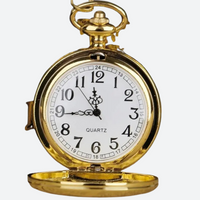Women's Metal Mirror Pocket Watch