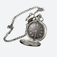 Women's Pocket Watch with Black Dial