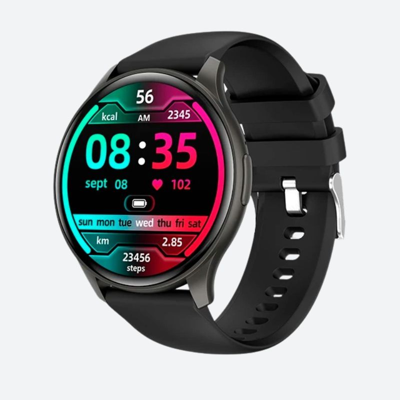 Women's Smartwatch with AMOLED Screen and Silicone Strap