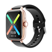 Women's Smartwatch with Gold Dial and Touch Crown