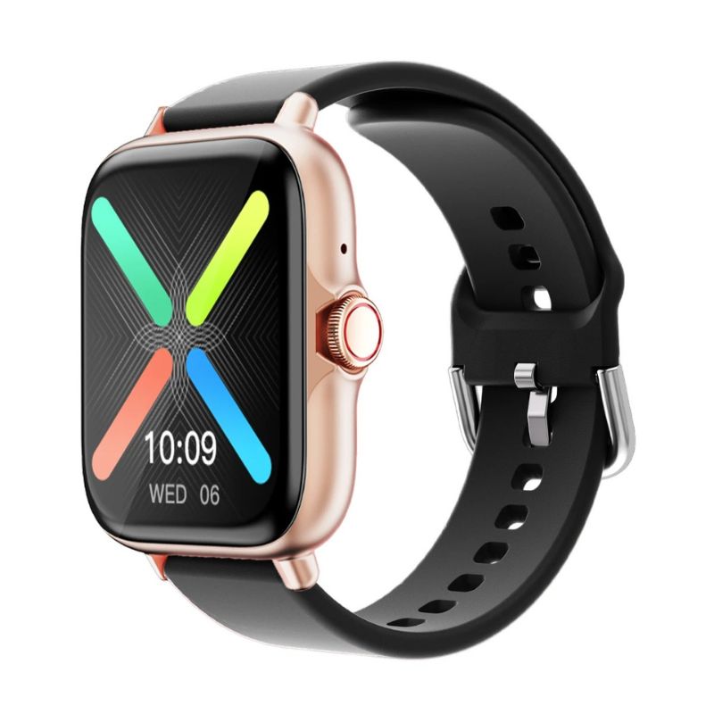 Women's Smartwatch with Gold Dial and Touch Crown